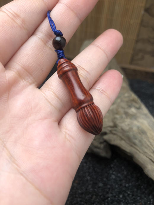 【周五秒杀】小叶紫檀妙笔生花金榜题名吊坠 （全品无暇） 商品图3