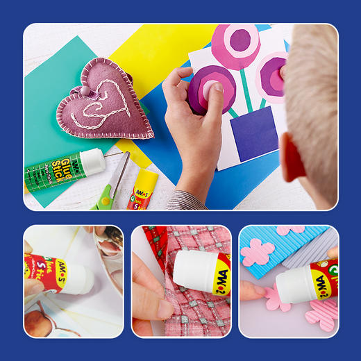 韩国 AMOS 固体胶棒 学生风格 PVP 净含量8克 GSW8AR 5个装 商品图3