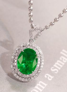 2.38ct 祖母绿吊坠