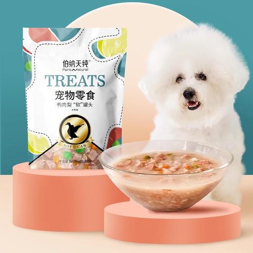 伯纳天纯宠物零食鸭肉梨“软“罐头（犬专用）100g 商品图3