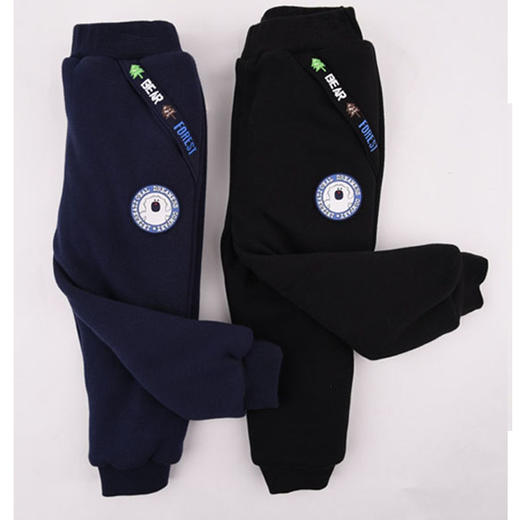 棉果果秋冬季男童针织夹棉长裤M412200819668 商品图1