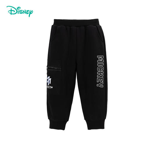 迪士尼童装男童裤子2024夏季新款透气防蚊裤儿童束脚休闲薄款长裤ZD3DK005 商品图5