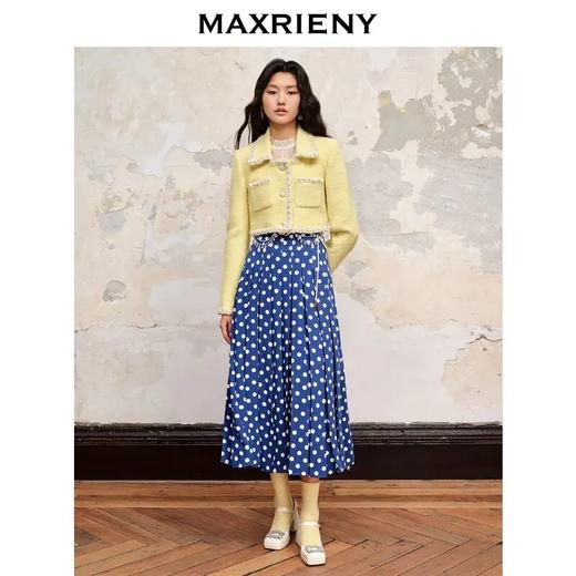 MAXRIENY2023秋季新款小香风花纱短款外套(货号:MC88JA540) 商品图1