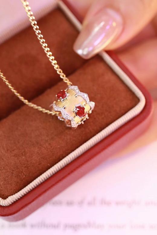 0.93ct 红宝石项链 商品图3