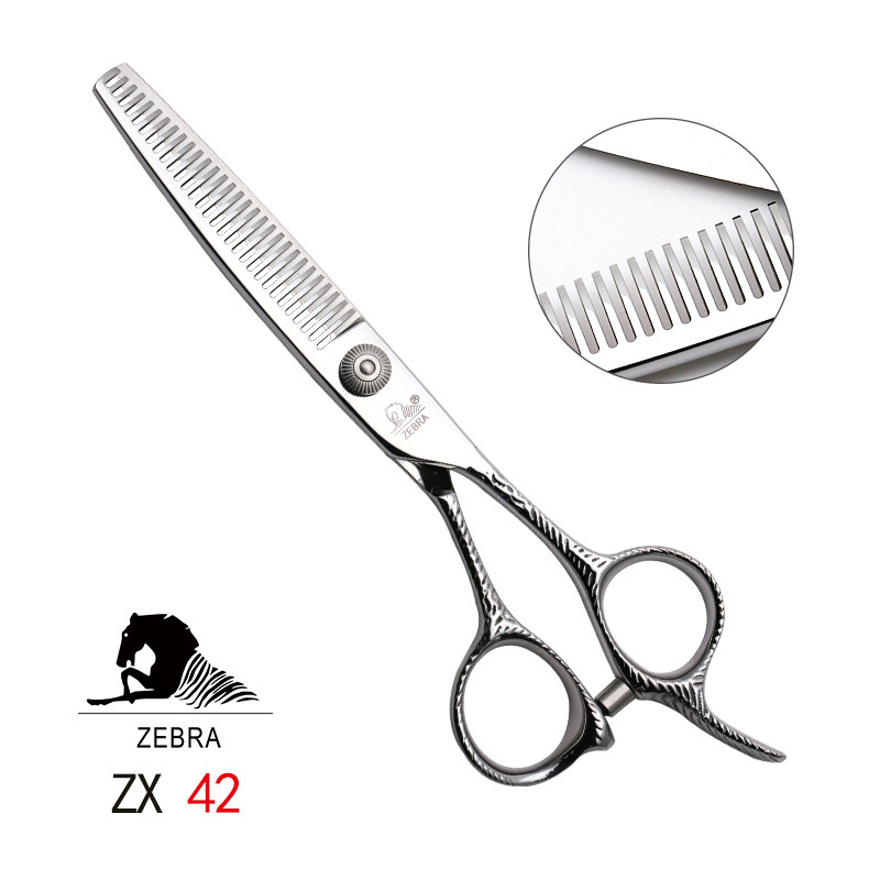 ZEBRA斑马精细剪裁  6.0寸 无痕牙剪 去量10-15%  ZX42