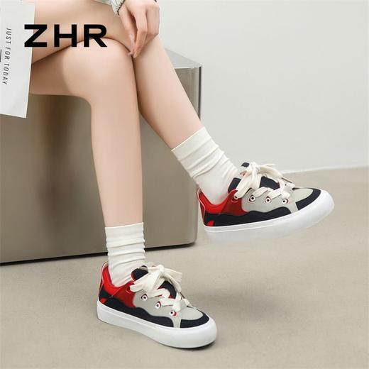 ZHR则则防滑耐磨鞋2024春季新款休闲运动百搭ins情侣帆布面包女鞋 商品图6
