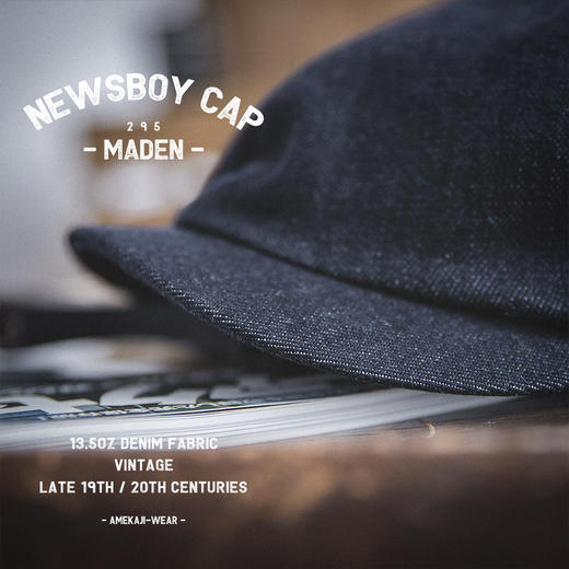 工装优选 美式复古英伦牛仔报童帽丹宁咔叽鸭舌帽子贝雷画家帽男潮 商品图1