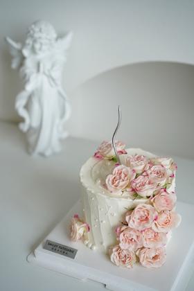 简约奶油蛋糕 | 鲜果原味奶油 - 折射玫瑰