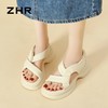 ZHR则则简约厚底凉鞋女2024夏新款时尚百搭轻盈透气耐磨凉鞋显高 商品缩略图5