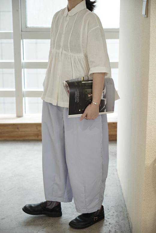 HARVESTY 灰蓝细条纹气球裤 商品图5