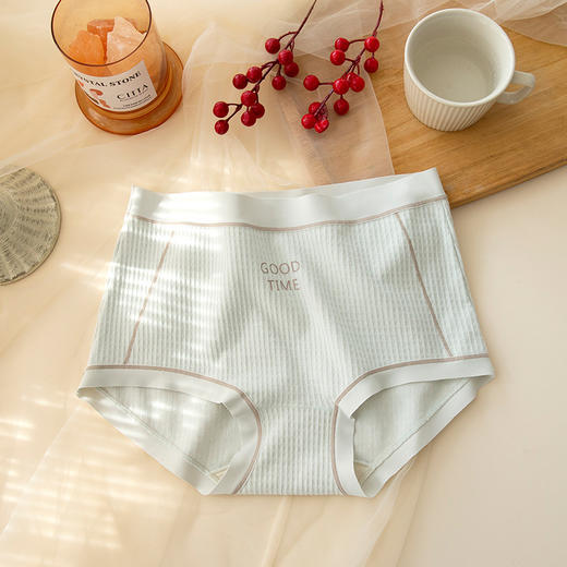 放心穿 桑蚕丝7A抗菌裆 A类婴儿棉美宅内裤女 夏大码无痕三角裤 中腰透气女士内裤 商品图5
