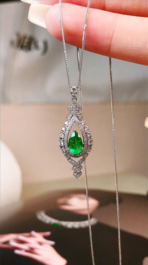 0.51ct 祖母绿锁骨链 商品图1