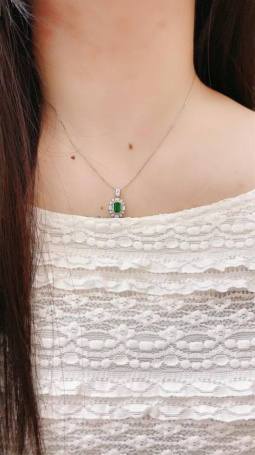 0.79ct 祖母绿锁骨链 商品图5