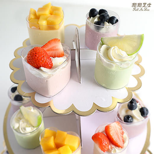 午後の時間--英式下午茶芝士杯（ 4种口味/24杯/24个勺子)放蛋糕的三层架子免费送噢~ 商品图10