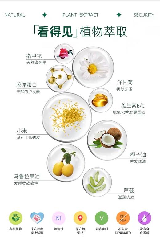 意大利原装进口nature bud品牌纯天R植物萃取有ji染发膏！通过欧洲临床yi学测试，并经过国内专业机构测试！yun妈可用、成分安全使用无忧！白发遮盖、16色时尚彩发满足各种需求~ 商品图12