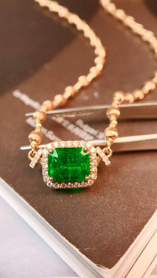 1.80ct 祖母绿锁骨链 商品图3