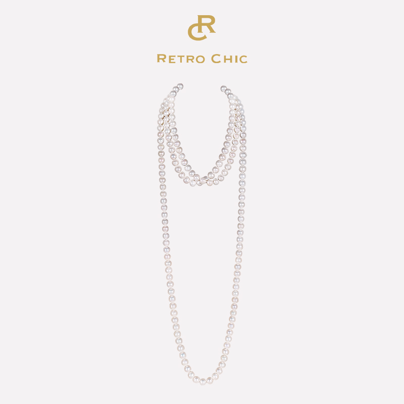 【金靖&刘也同款】苏托儿三号天然珍珠项链（8mm，160cm）