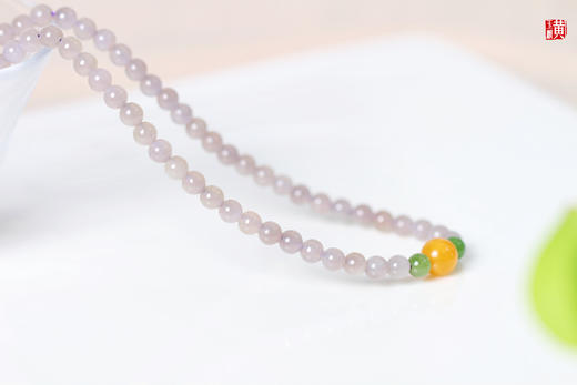 【静洁】和田烟青玉珠串  珠径：5mm 商品图4