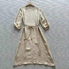 【à perles】夏姿chen 真丝冠乐绉提花 圆领直筒系带连衣裙【现货】 商品缩略图0