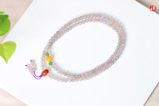 【静洁】和田烟青玉珠串  珠径：5mm 商品图0