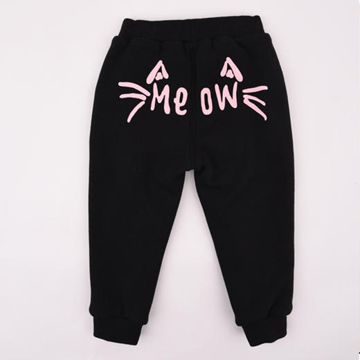 棉果果秋冬季女童南极绒运动长裤M422200419752 商品图2