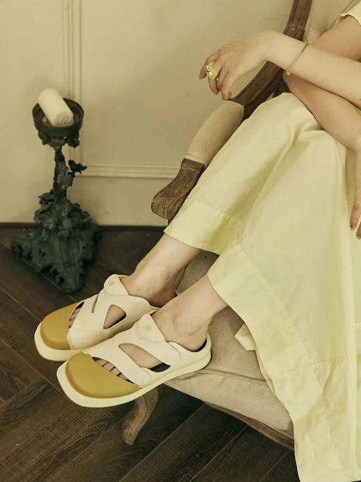 花椒星球被被鞋一脚蹬半拖 | 男女同款、舒适清爽、定制精油香片、防蚊防晒、可拆卸网纱两穿设计 商品图6