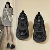 ZHR则则老爹鞋女2024春季新款厚底增高休闲鞋百搭软底透气运动鞋 商品缩略图1