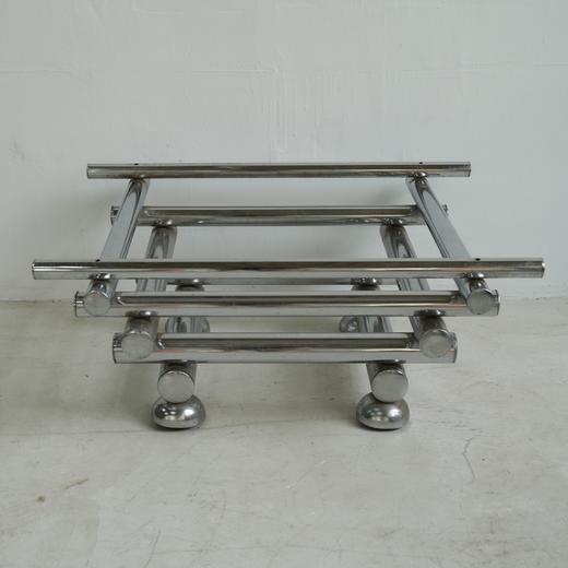 1970s意大利Cassina不锈钢管茶几底座A0221 商品图0