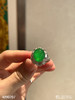 老坑玻璃种艳绿蛋面戒指【4090707】具体价格微信咨询 商品缩略图0