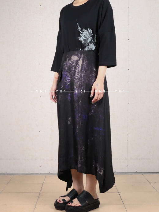 Y's｜不对称口袋印花半裙 商品图3