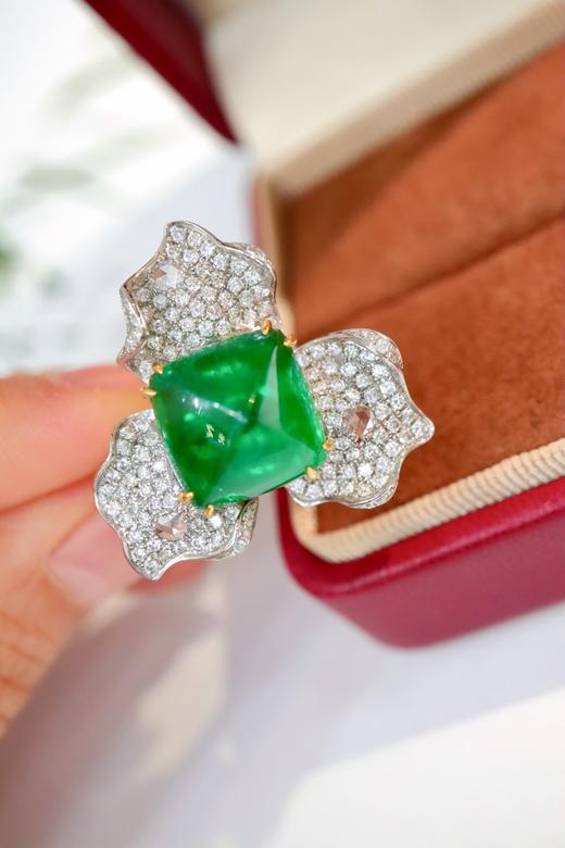 9.59ct 祖母绿戒指 商品图5