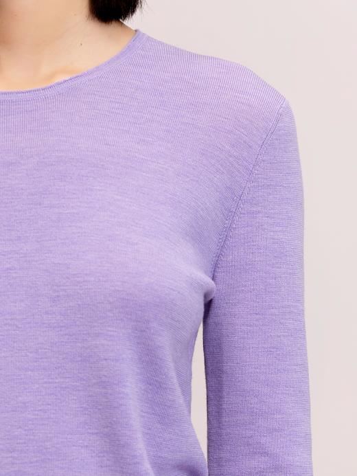 XIAOYU|圆领八分袖羊毛衫243MZ035 商品图4