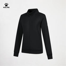 卡尔美秋季新款乘风燃跑系列女士针织外套（立领）