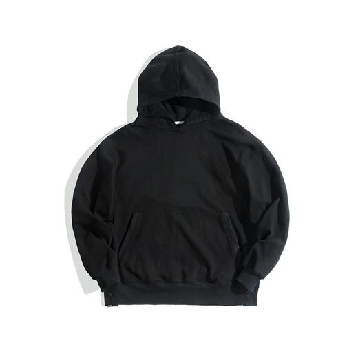 工装优选  美式复古侧开叉连帽卫衣oversize高街宽松帽衫外套男春 商品图5