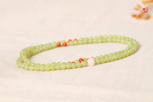 【熙若】和田黄玉珠串    珠径：6mm 商品图3