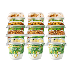 乐纯 纯净翻乐碗*12杯（草莓腰果*3、海盐巴旦木*3、椰片榛果*3、芝士柠檬*3）