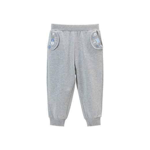 【商城同款】迪士尼春季2024新品男女童纯棉简约休闲百搭长裤婴幼儿小童长裤子
 商品图5