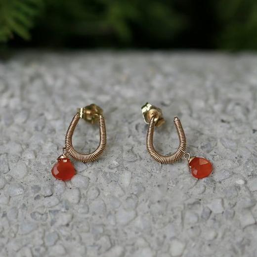 SpoiledBrat Jewelry新年礼物 幸运马蹄 彩色宝石小耳钉 商品图7