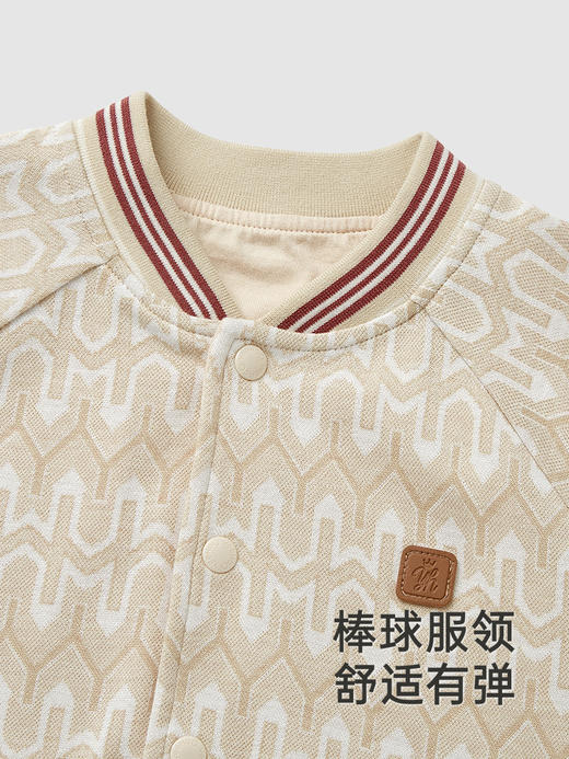 英氏宝宝外套秋季保暖长袖羊毛外套男童上衣2024新款YRWUJ3Q599A 商品图1