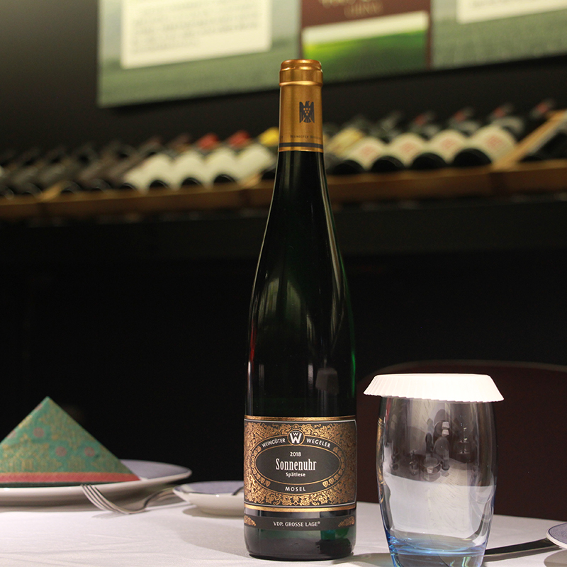 德国魏格勒日晷园迟摘雷司令白葡萄酒