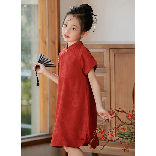 改良女童旗袍，宽松中式民国风汉服裙子LSB- 2987 商品图1