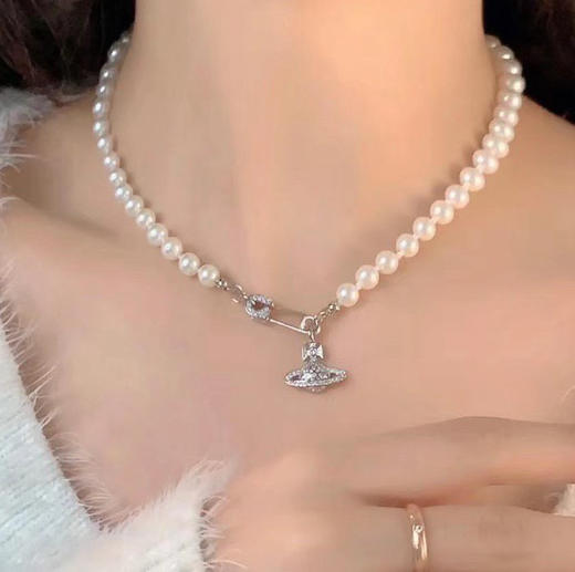 711-1西太后 土星 6-7mm淡水正圆强光微瑕 珍珠项链 珍珠手链 商品图10