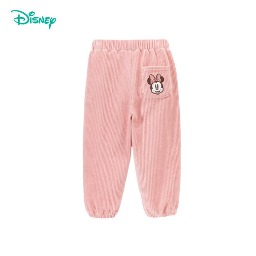 【商城同款】迪士尼童装儿童裤子秋冬女童长裤天鹅绒保暖宝宝休闲秋装2024新款ZD3DK020 商品图6