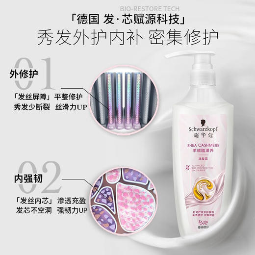 施华蔻  羊绒脂滋养洗护套装（洗发水600ml*2+洗护发600ml） 商品图0