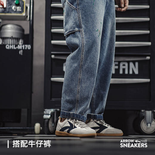 马登复古德训鞋男2025夏季新款潮百搭平底板鞋阿甘运动休闲小白鞋 商品图4