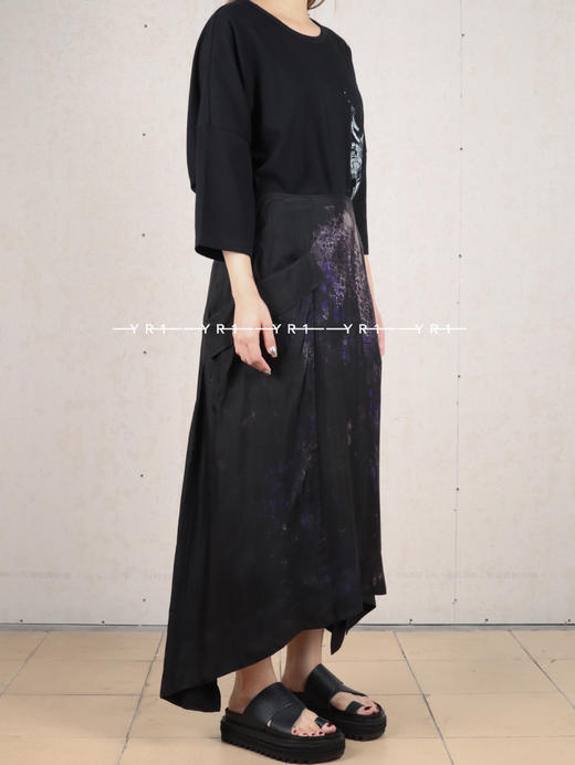 Y's｜不对称口袋印花半裙 商品图1