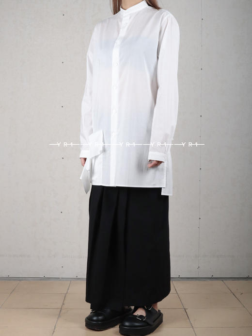 Y's｜粗棉布立领口袋上衣 商品图3