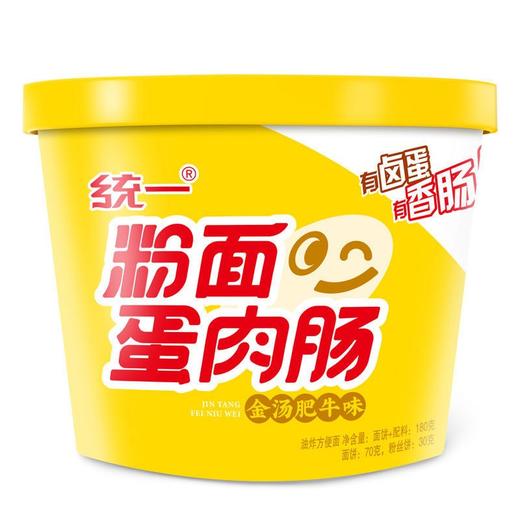 统一都会小馆粉面蛋肉肠金汤肥牛味180g*12桶 商品图0