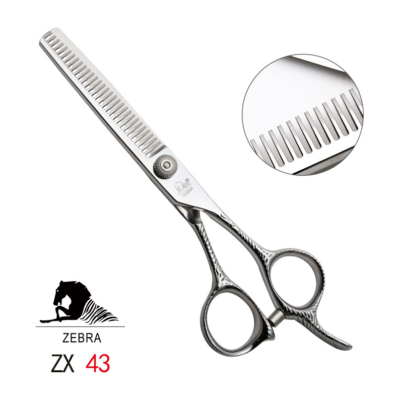 ZEBRA斑马精细剪裁  6.0寸 男女发综合牙剪 去量20-25%  ZX43