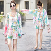 时尚气质，花色短裤套装HR-MYL5116 商品缩略图0